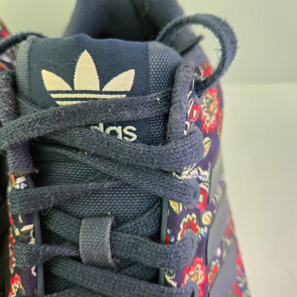 Adidas X The Farm ZX Flux Torsion 702001 Navy Floral Sneakers Size 6.5 - Picture 7 of 11